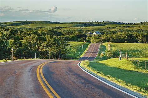 Flint Hill Scenic Byway - An evening pastoral scene along the Kansas ...