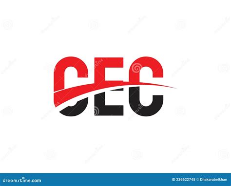 CEC Letter Initial Logo Design Vector Illustration Stock Vector ...