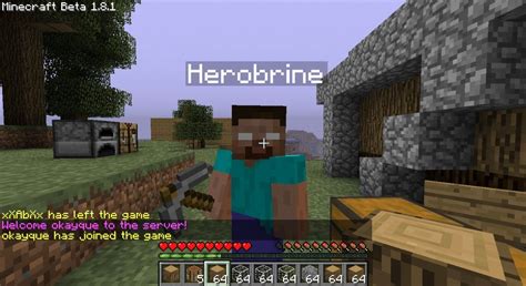 HEROBRINE SIGHTING (Fake) Minecraft Project | Minecraft, All minecraft ...