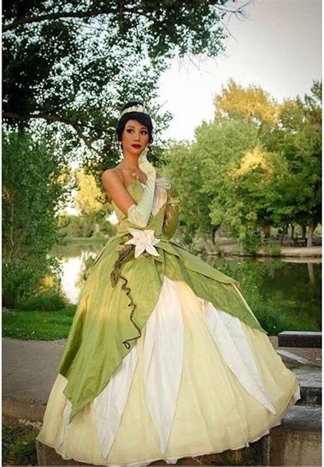 Costumes, Reenactment, Theater Tiana Princess Dress Costume Party Dress ...