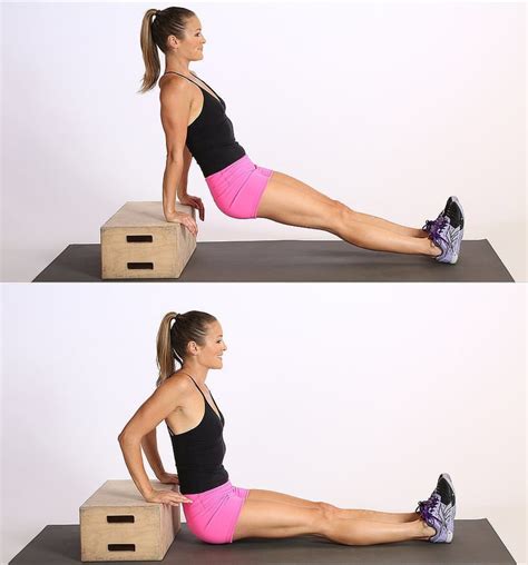 Tricep Dips | Easy No-Equipment Workout | POPSUGAR Fitness Photo 5