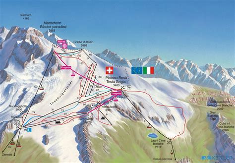 Cervinia Ski Trail Map Free Download