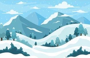 Clipart Snowy Mountains