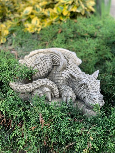 Dragon Sculpture Large Cement Dragon Statue Concrete Dragons - Etsy