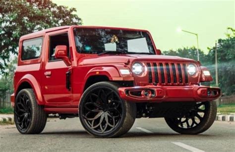 The modified Mahindra Thar with Panoramic Sunroof is rugged yet ...