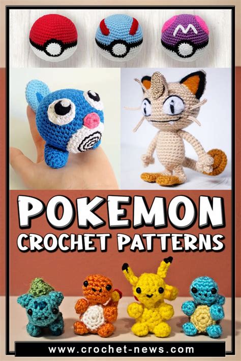 30 Crochet Pokémon Amigurumi Patterns - Gotta Crochet Them All ...