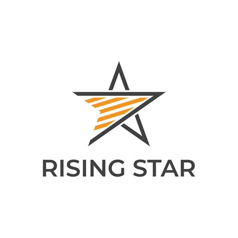 rising star vector logo design 5463637 Vector Art at Vecteezy