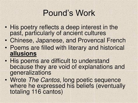 PPT - Ezra Pound & Imagism PowerPoint Presentation, free download - ID ...