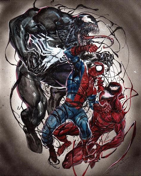 Spiderman Vs Carnage Drawings