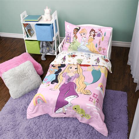 Disney Princess 2-Piece Toddler Bedding Set including Comforter and ...