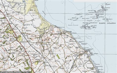 Historic Ordnance Survey Map of Bamburgh, 1926