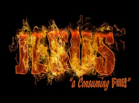 Jesus Consuming Fire Wall Art/Poster – Christian Design Studios