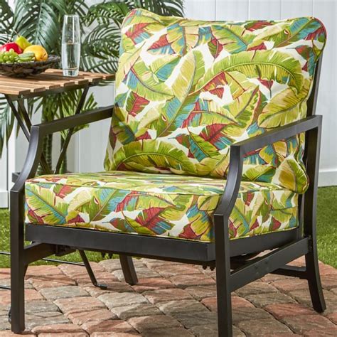 Greendale Home Fashions 2-Piece Palm Multi Deep Seat Patio Chair ...