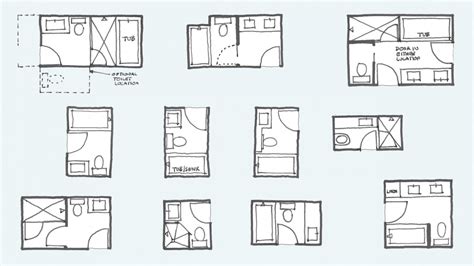 Common Bathroom Floor Plans: Rules of Thumb for Layout – Board & Vellum