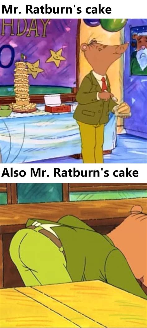 Mr. Ratburn's cake | Arthur | Know Your Meme