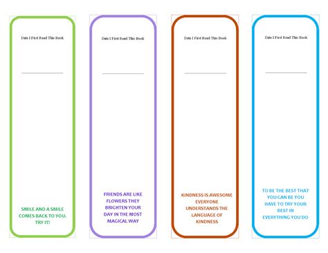 motivational bookmarks template quote bookmarks printable - printable ...