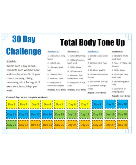 30 Day Shred Workout Plan Pdf | Blog Dandk