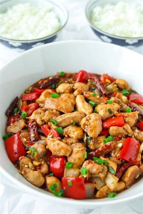 Spicy Pepper Chicken Stir-fry (30 minute recipe) - That Spicy Chick