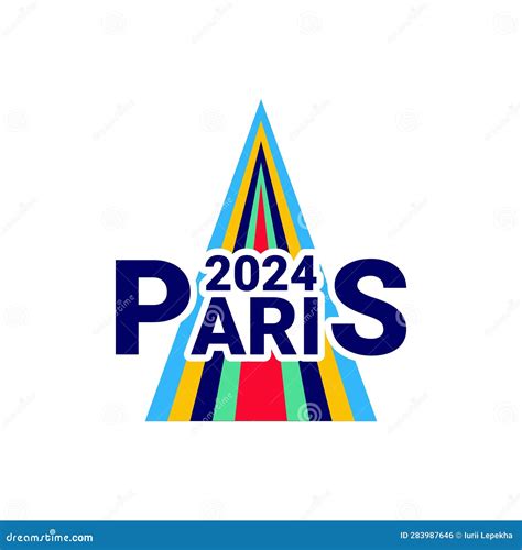 Paris 2024 Olympics. Logo for the Olympics. Vector Illustration ...