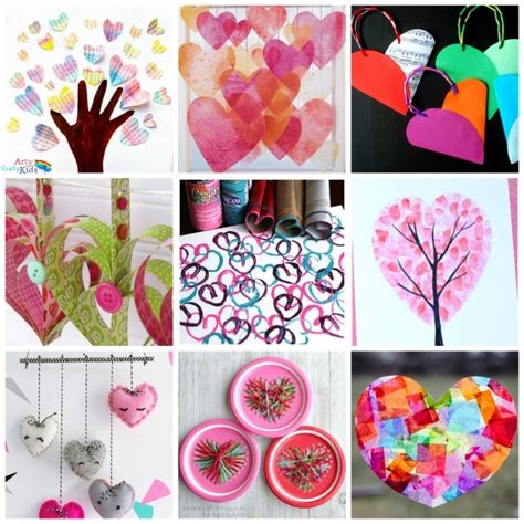 16 Kids Valentine Heart Craft Ideas - Arty Crafty Kids