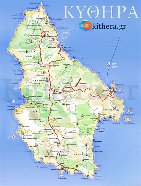 Kyhira map Greece Tourism, Greece Map, Travel Maps, Roadmap, Diorama ...