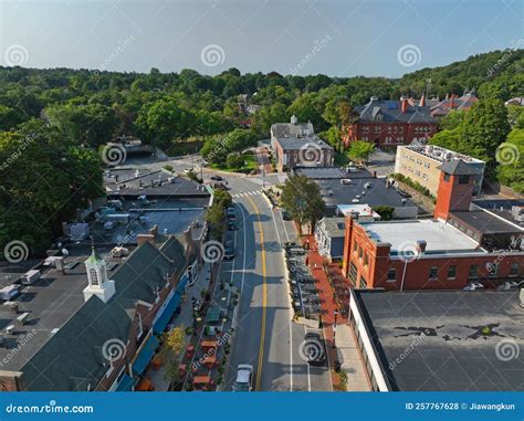 Belmont Commercial Center, Belmont, MA, USA Stock Photo - Image of ...