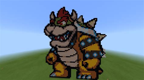 Minecraft Pixel Art Bowser Mario