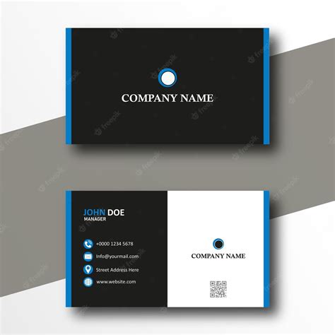 Premium Vector | Blue Business Card