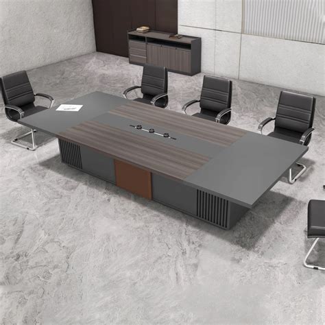 MDF Modern Office Furniture Desk Conference Room Large Meeting Table ...