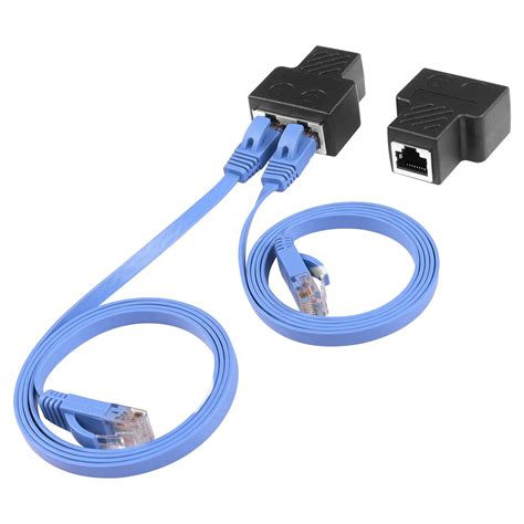 Buy SinLoon (1-Pair) RJ45 Splitter Adapter, Ethernet Cable Splitter ...