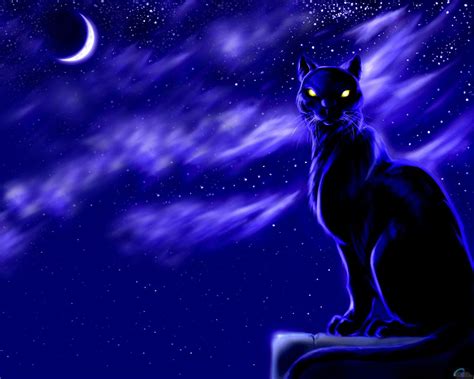 Mystical cat Backgrounds | ... cat, clouds, dark, darkness, Eyes ...