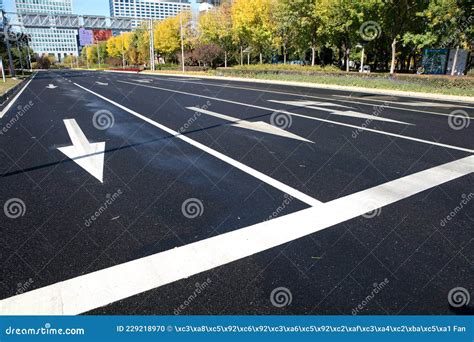 Road Surface and Markings on it Stock Photo - Image of markings ...