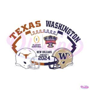 Texas Longhorns Vs Washington Huskies SVG