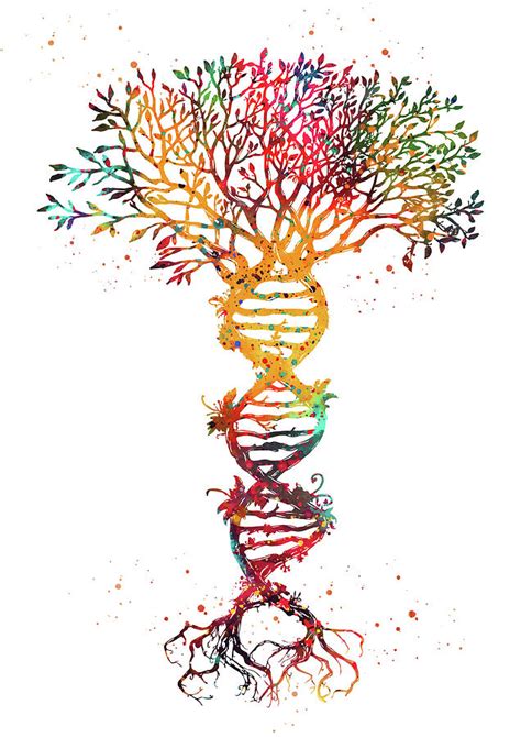 Dna Tree Digital Art by Erzebet S