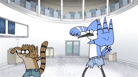 Image - S6E26.203 Mordecai and Rigby Setting Up Their Double Team Punch ...