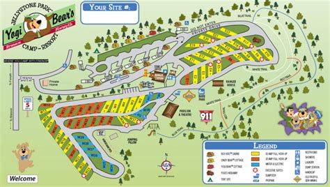 Campground Map - Yogi Bear's Jellystone Park in Branson MO | Jellystone ...