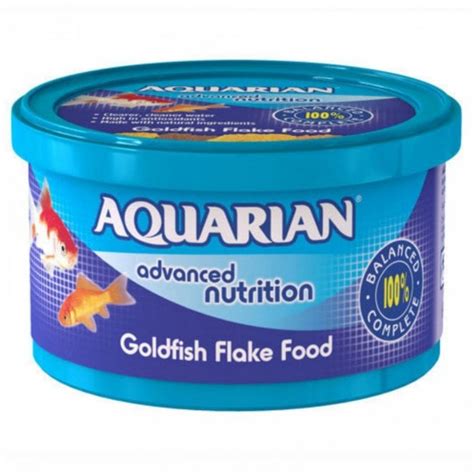 Aquarian Cold Water Goldfish Flake Aquarium Tank Fish Food 25G ...