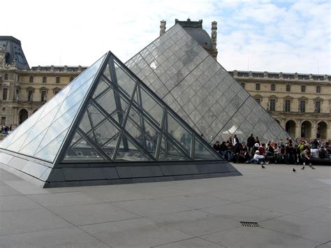 Free picture: louvre, pyramid, Paris, architecture