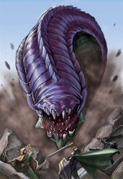 Purple worm by FredHooper on DeviantArt | Fantasy creatures, Retro ...