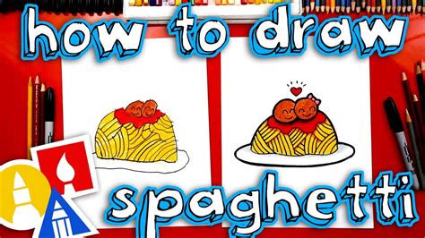 How To Draw Funny Spaghetti And Meatballs - YouTube