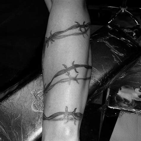 60 Barbed Wire Tattoo Designs For Men - Cut Into Ideas