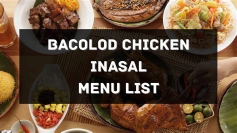 Bacolod Chicken Inasal Menu Prices Philippines 2024 [Updated] — All ...