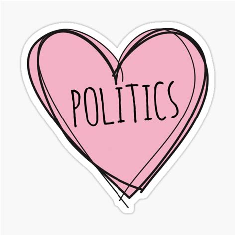 "Politics" Sticker for Sale by behindurshades | Redbubble