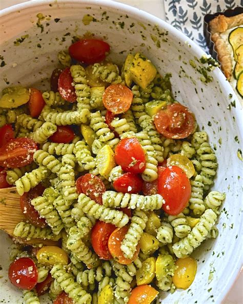 Fusilli Pesto Pasta with Squash & Tomatoes – Jenny Steffens Hobick