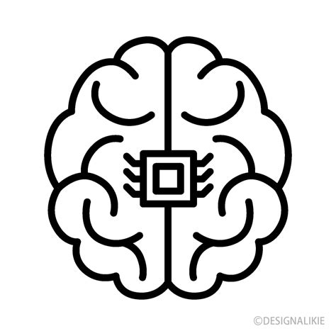 AI Brain Symbol Free PNG Image｜Illustoon