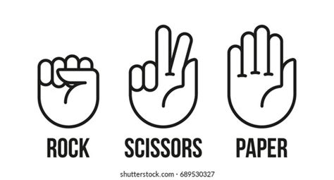 864 Rock Paper Scissors Stock Vectors, Images & Vector Art | Shutterstock