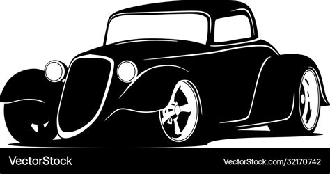 Custom american hot rod car Royalty Free Vector Image