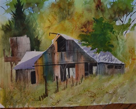 Watercolor Barn Paintings at GetDrawings | Free download