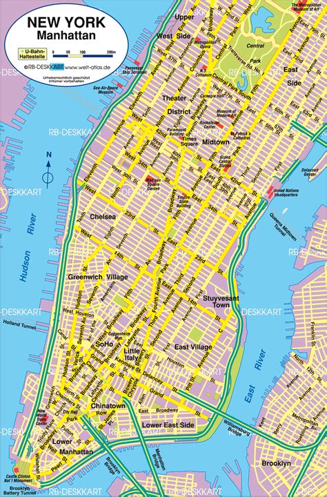 New York City Map Usa