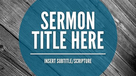 Free Sermon Slide Template | Free sermons, Powerpoint template free ...